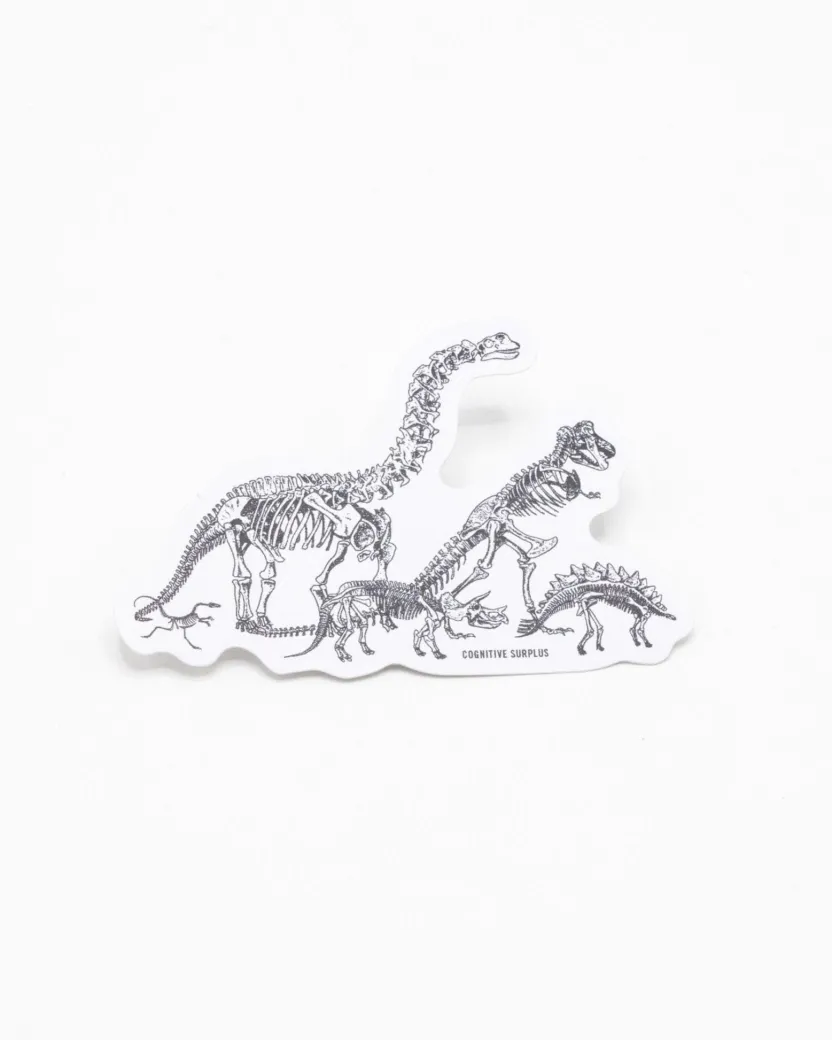 Cognitive Surplus Dinosaur Commute Sticker* Stickers | Paleontology