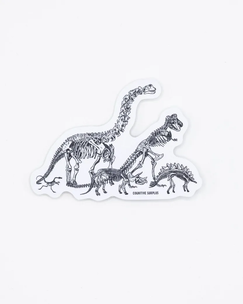 Cognitive Surplus Dinosaur Commute Sticker* Stickers | Paleontology
