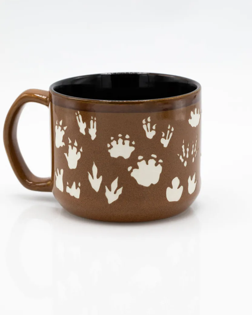 Cognitive Surplus Dinosaur Footprints Mug - Hand Carved | * Mugs | Paleontology