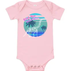 Cognitive Surplus Dinosaur Wish You Were Here Baby Bodysuit* Baby Bodysuits | Paleontology