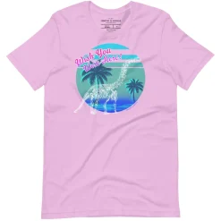 Cognitive Surplus Dinosaur Wish You Were Here Graphic Tee* Unisex Graphic Tees