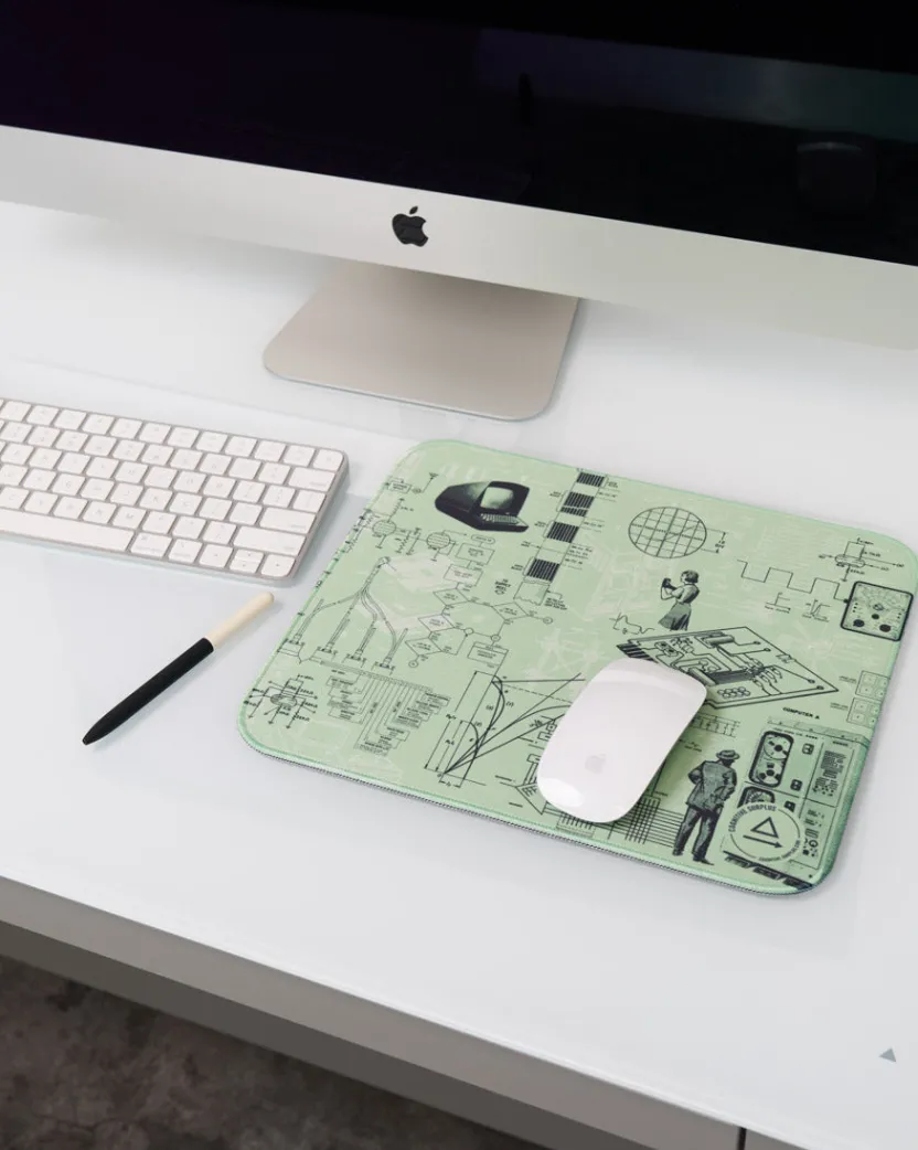 Cognitive Surplus Early Computers Mouse Pad* Mouse Pads | Engineering