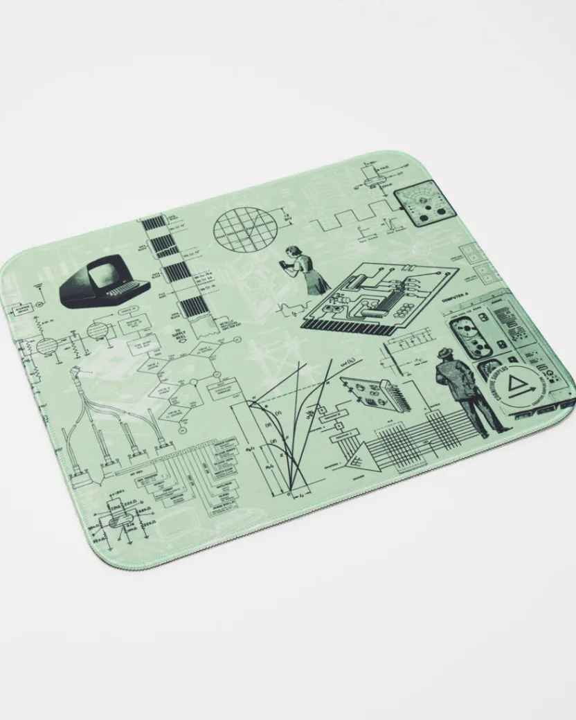 Cognitive Surplus Early Computers Mouse Pad* Mouse Pads | Engineering