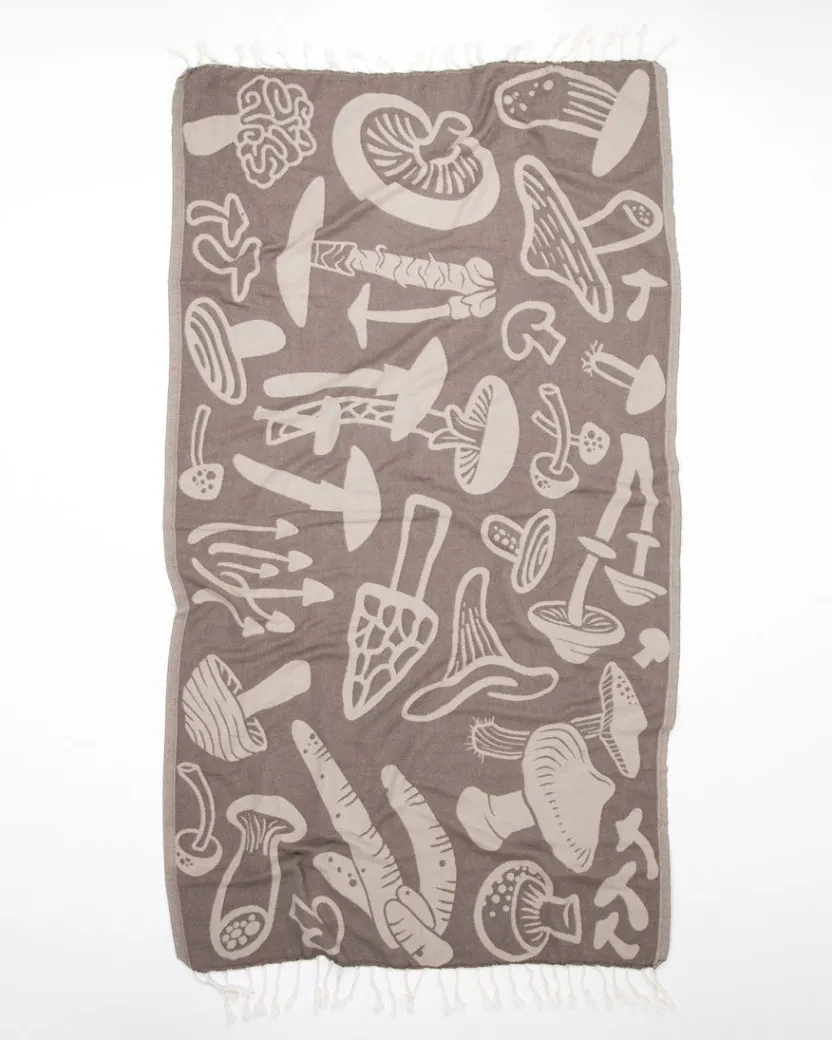 Cognitive Surplus Edible & Poisonous Mushrooms Turkish Towel* Turkish Towels | Botany