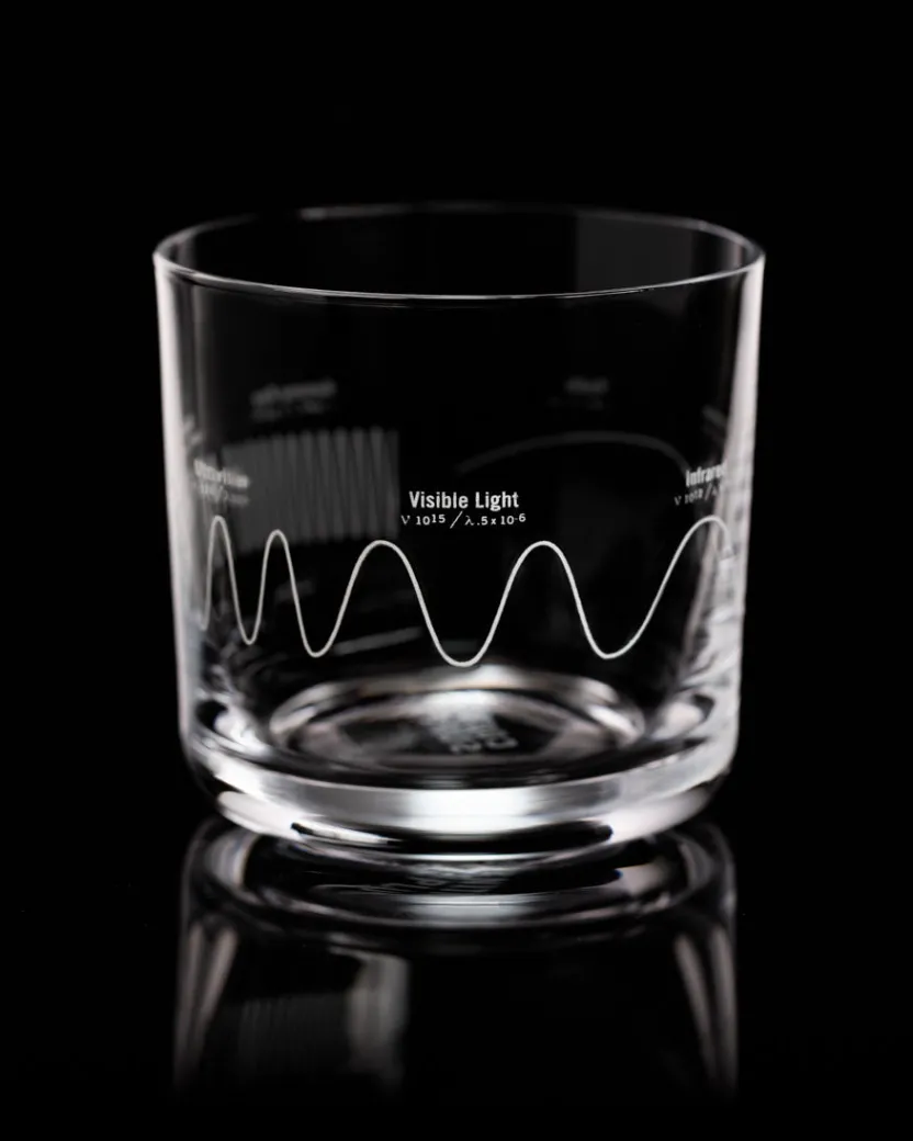 Cognitive Surplus Electromagnetic Spectrum Whiskey Glass - Scotch Glass | * Rocks Glasses | Engineering