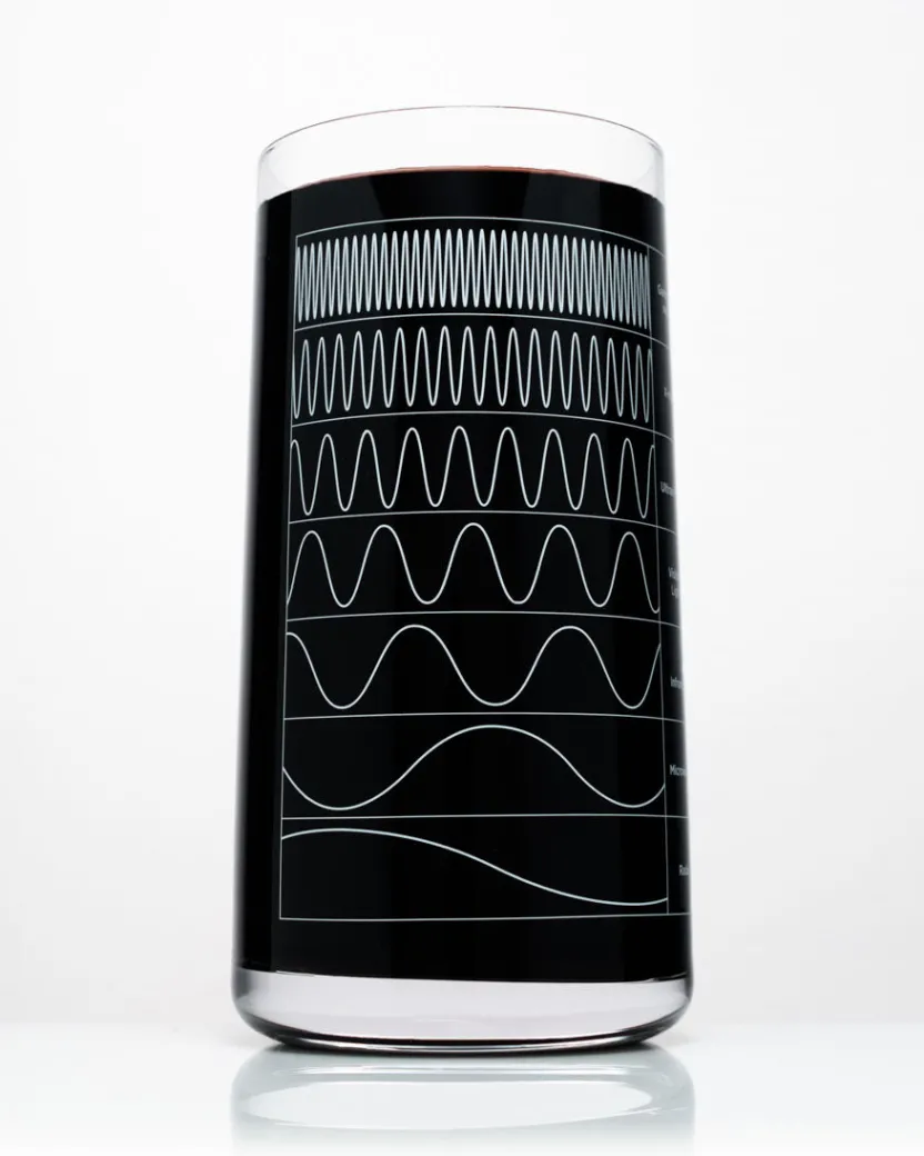 Cognitive Surplus Electromagnetic Spectrum Drinking Glass | * Drinking Glasses | Physics