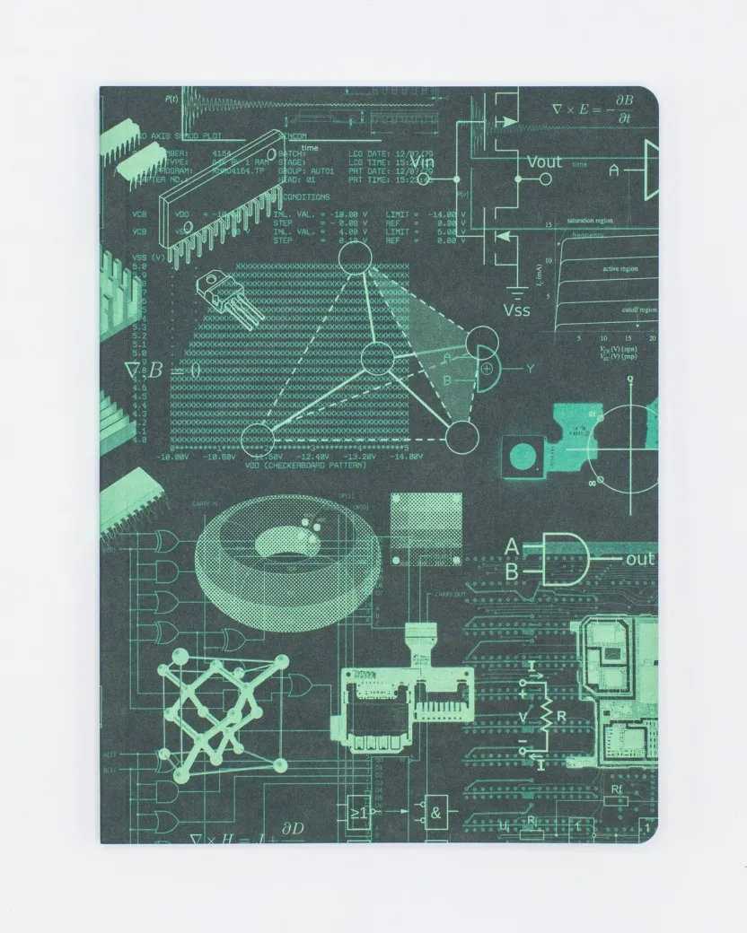 Cognitive Surplus Electronic Engineering Softcover Notebook - Dot Grid* The Experiment | Physics