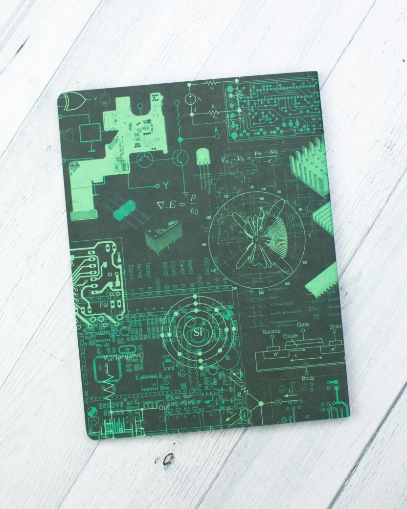 Cognitive Surplus Electronic Engineering Softcover Notebook - Dot Grid* The Experiment | Physics