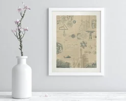 Cognitive Surplus Engineering Plate 2 Museum Print | Engineer Gift* Wall Art | Physics