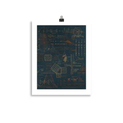 Cognitive Surplus Equations That Changed the World Poster Art Print* Wall Art | Math
