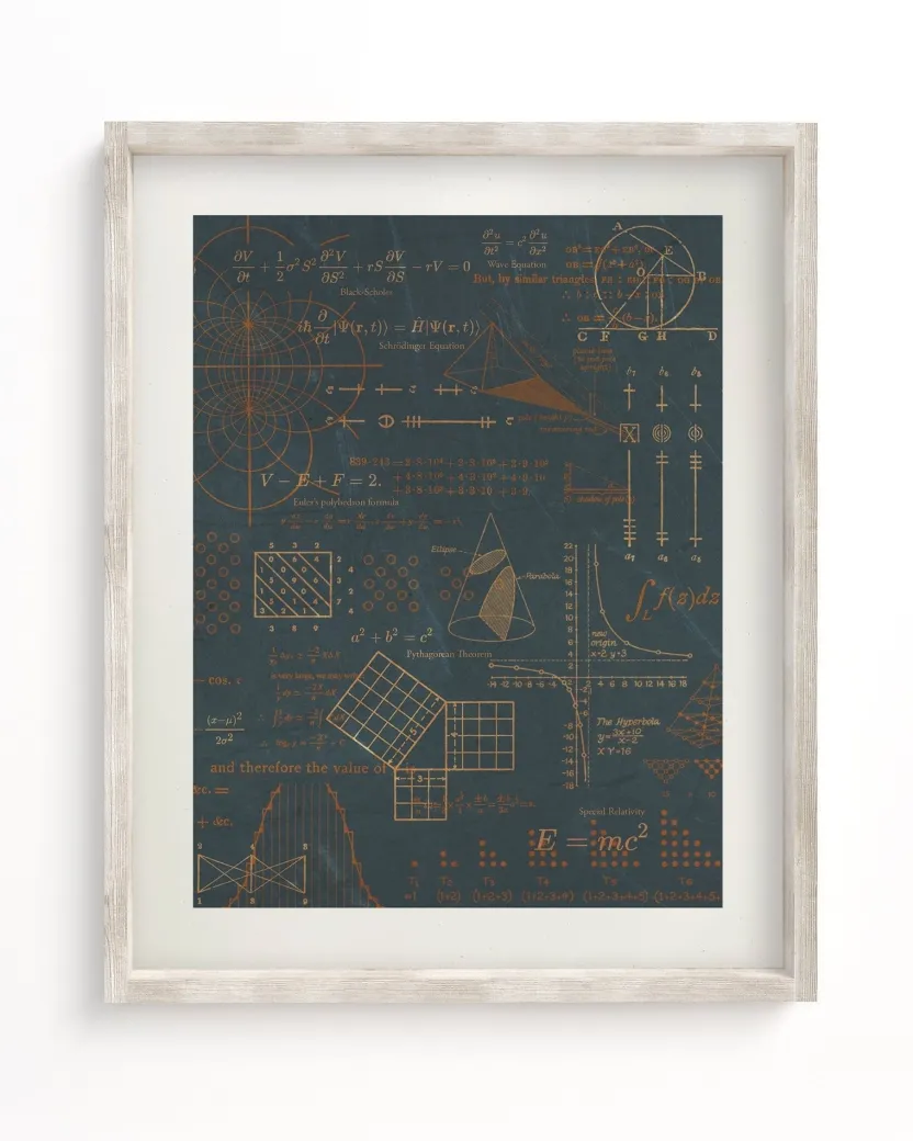 Cognitive Surplus Equations That Changed the World Museum Print* Wall Art | Physics