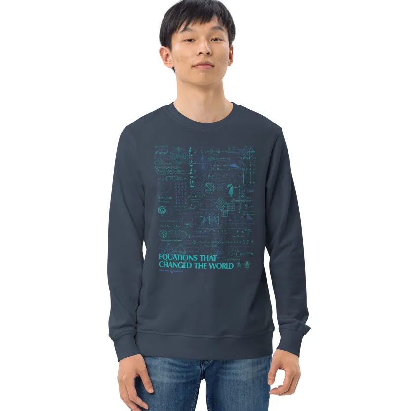 Cognitive Surplus Equations That Changed the World Sweatshirt - Organic* Sweatshirts | Math