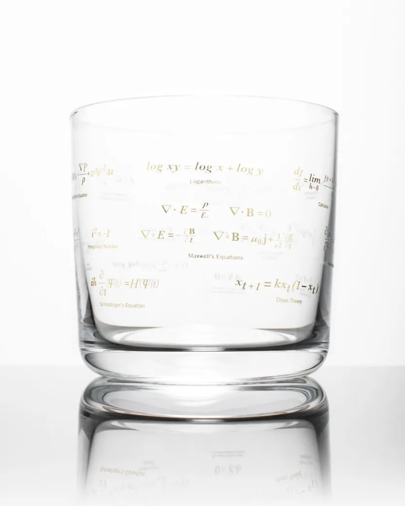 Cognitive Surplus Equations That Changed the World Whiskey Glass - Scotch Glass* Rocks Glasses | Math