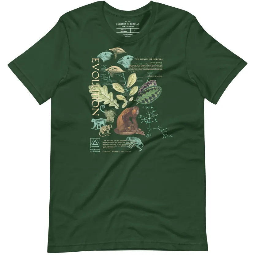 Cognitive Surplus Evolution Graphic Tee* Unisex Graphic Tees | Biology