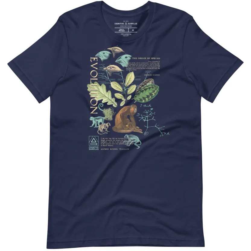 Cognitive Surplus Evolution Graphic Tee* Unisex Graphic Tees | Biology