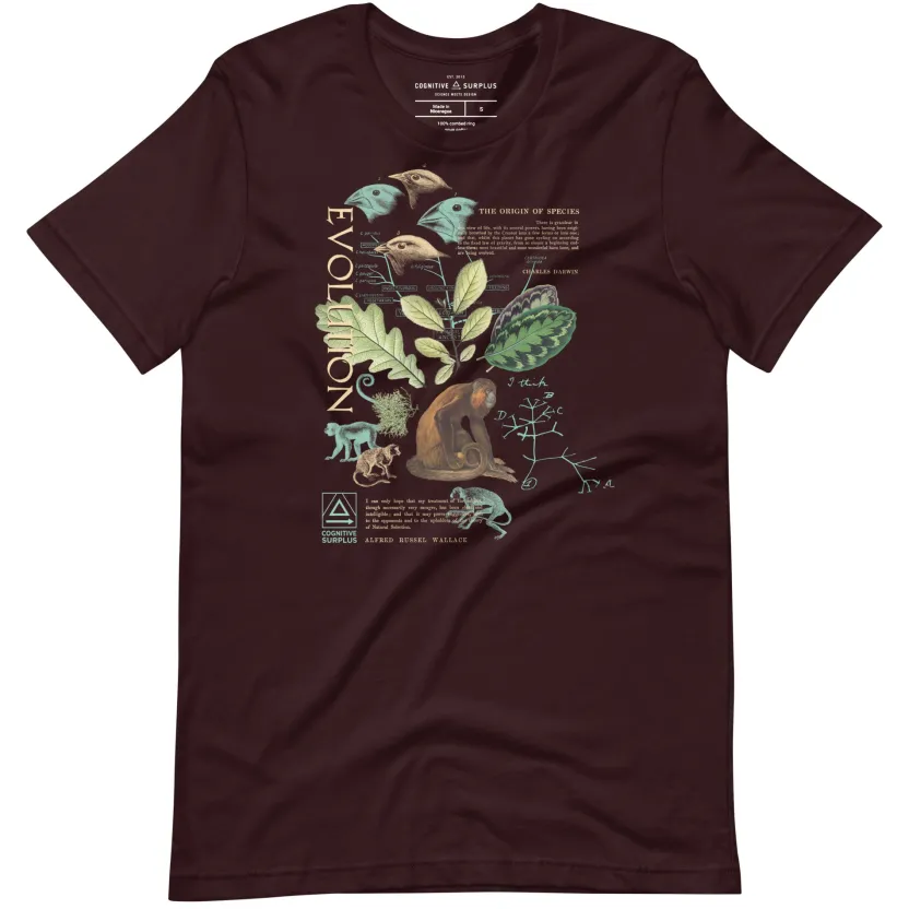 Cognitive Surplus Evolution Graphic Tee* Unisex Graphic Tees | Biology