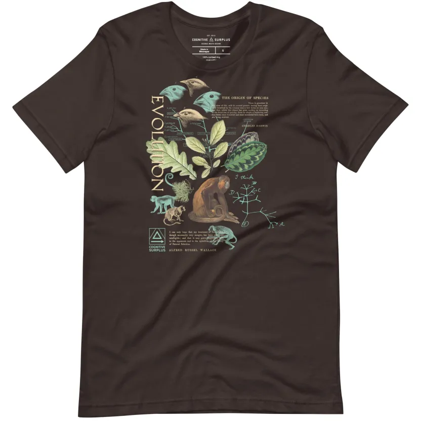 Cognitive Surplus Evolution Graphic Tee* Unisex Graphic Tees | Biology