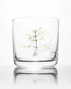 Cognitive Surplus Evolution Tree of Life Whiskey Glass - Scotch Glass | * Rocks Glasses | Biology