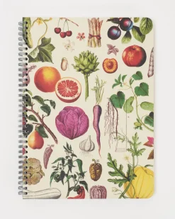 Cognitive Surplus Farmer's Market Fruits & Veggies Spiral Notebook | * The Helix | Botany