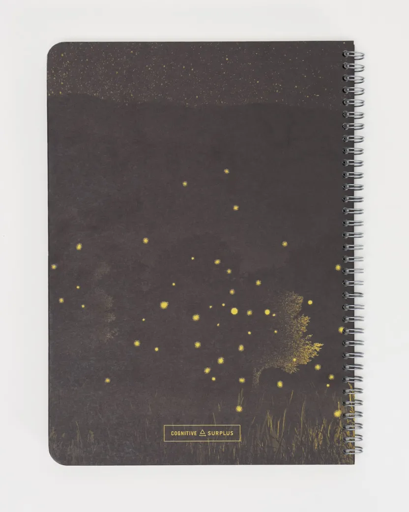 Cognitive Surplus Firefly Meadow Spiral Notebook | * The Helix | Biology
