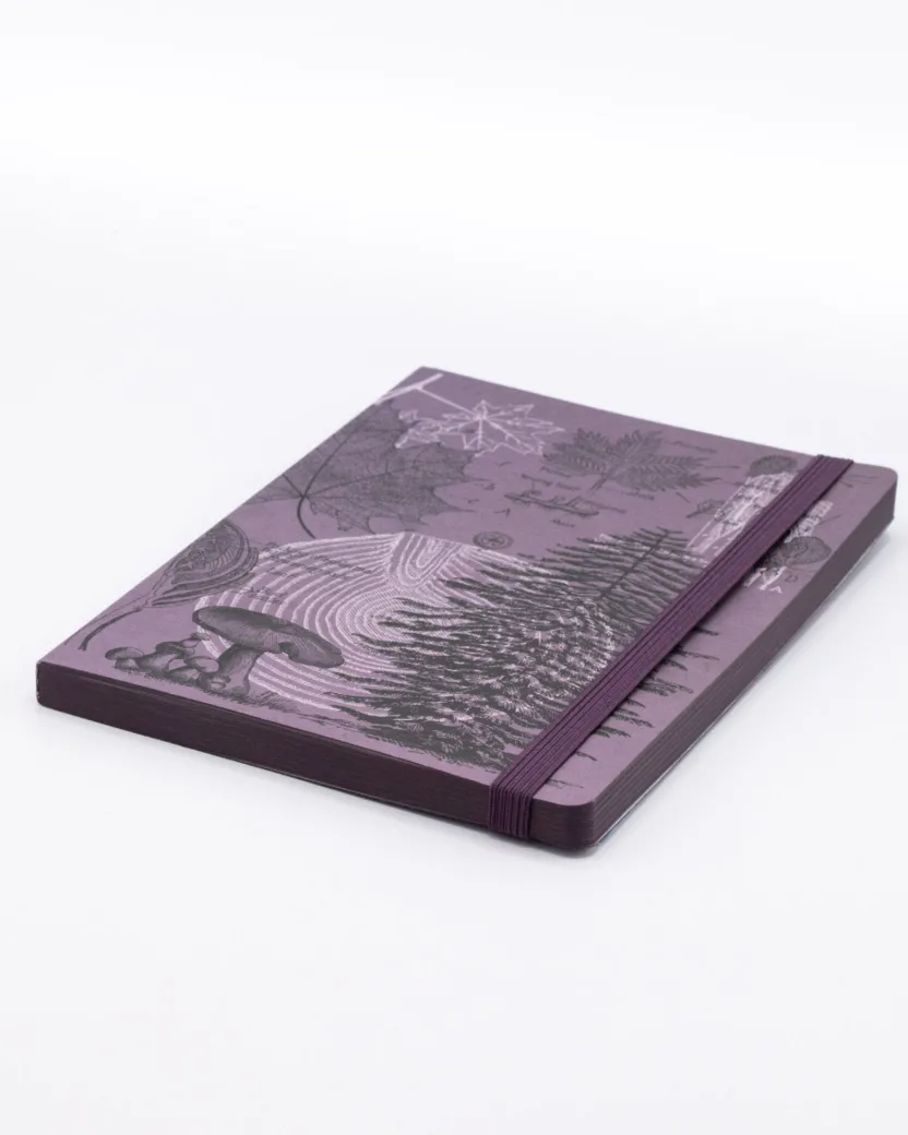Cognitive Surplus Forest at Dusk A5 Notebook - Dendrology - Dotted Lines | Cogntiive Surplus* The Analysis | Botany