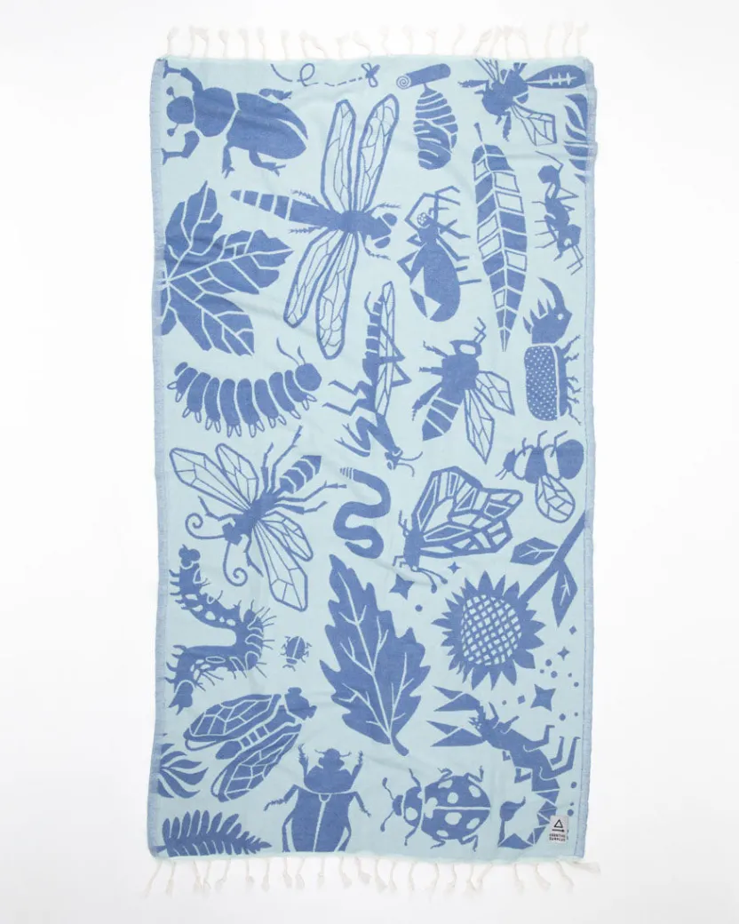 Cognitive Surplus Garden Friends: Entomology Turkish Towel* Turkish Towels | Entomology