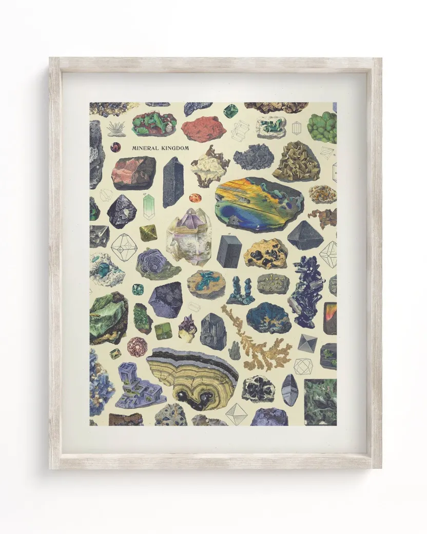 Cognitive Surplus Gems & Minerals Museum Print | Geology Gift* Wall Art | Geology + Earth Science