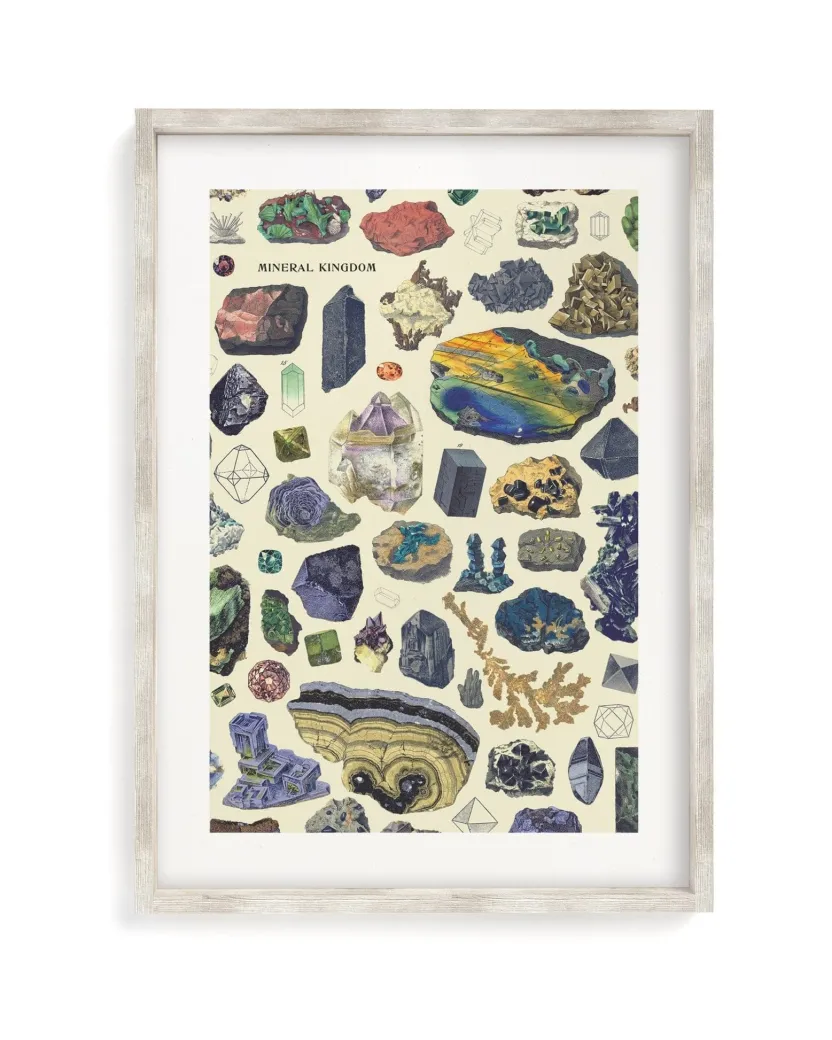 Cognitive Surplus Gems & Minerals Museum Print | Geology Gift* Wall Art | Geology + Earth Science