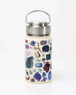 Cognitive Surplus Gems & Minerals Stainless Steel Vacuum Flask / Insulated Travel Mug* Travel Mugs | Water Bottles