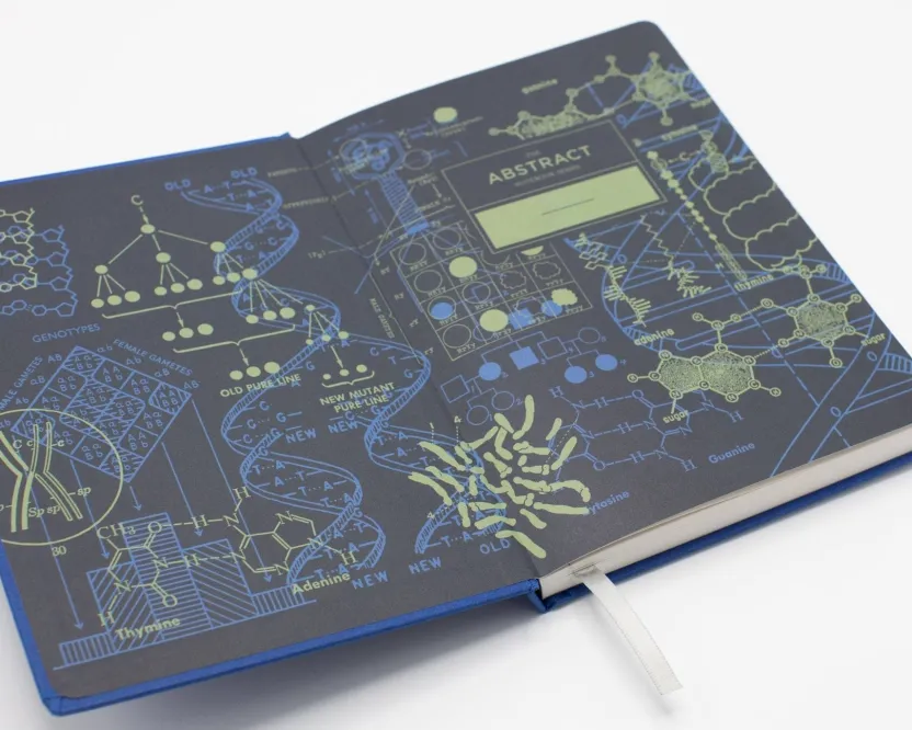 Cognitive Surplus Genetics & DNA A5 Hardcover Notebook - Dotted Lines* The Abstract | Microbiology