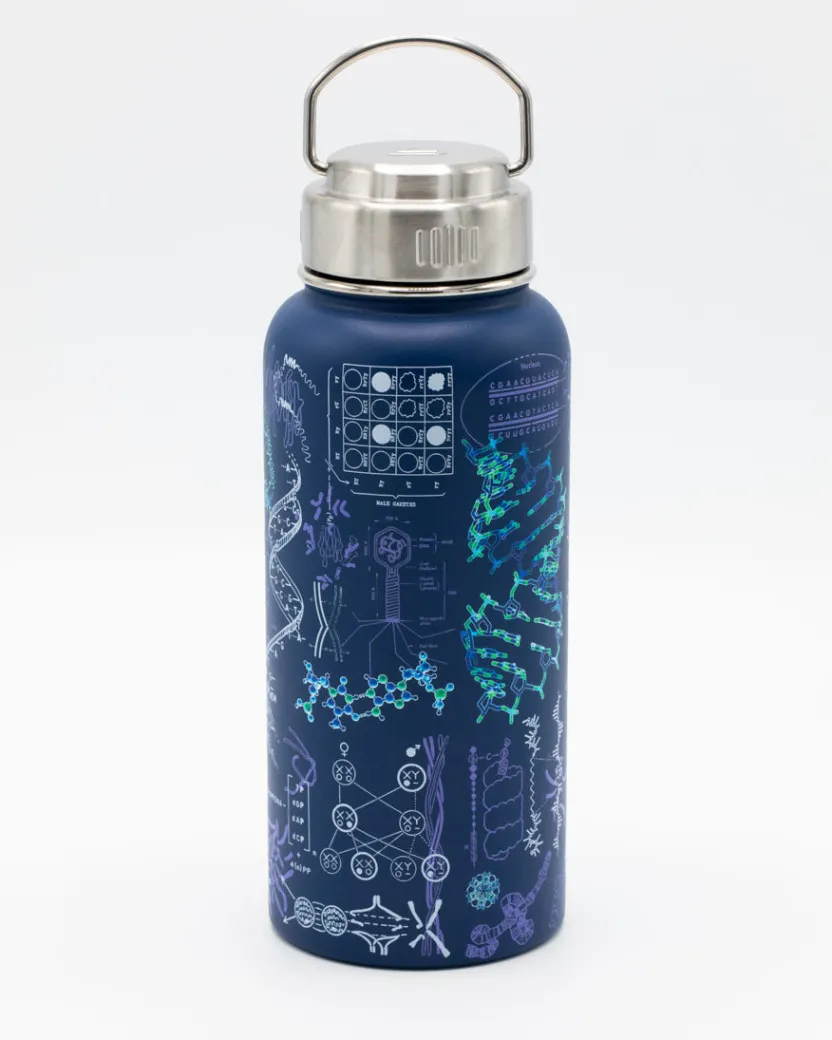 Cognitive Surplus Genetics & DNA Stainless Steel Vacuum Flask / Insulated Travel Mug* Travel Mugs | Water Bottles
