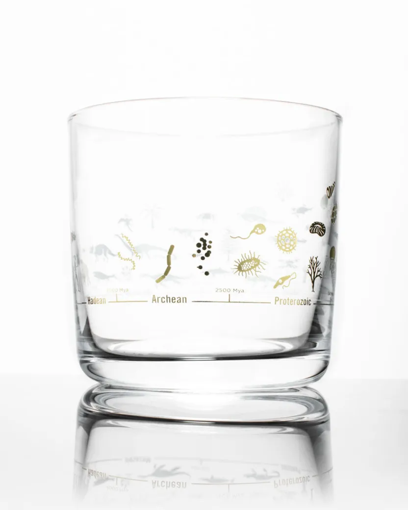 Cognitive Surplus Geologic Time Scale Whiskey Glass - Scotch Glass | * Rocks Glasses | Paleontology