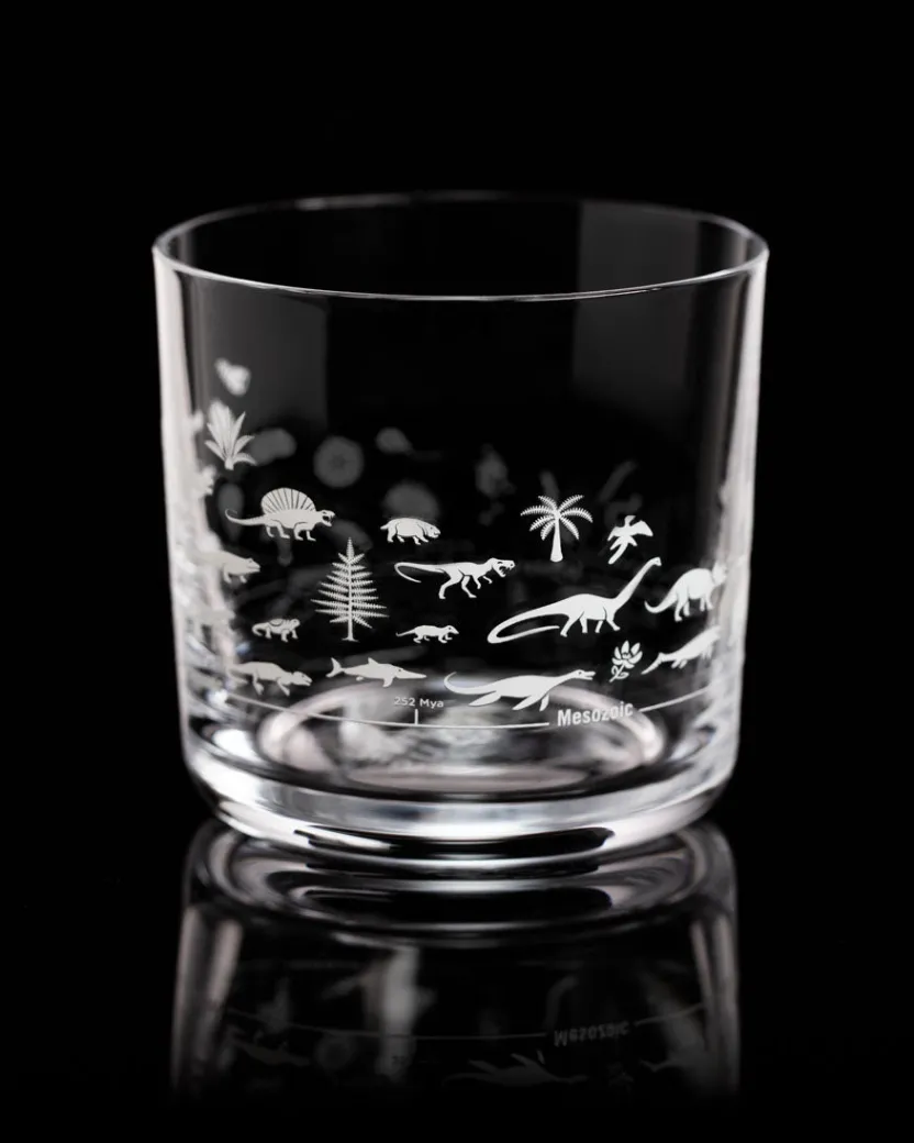 Cognitive Surplus Geologic Time Scale Whiskey Glass - Scotch Glass | * Rocks Glasses | Paleontology