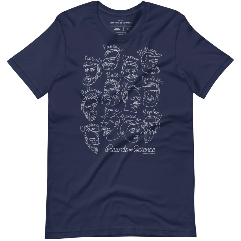 Cognitive Surplus Great Beards of Science Graphic Tee* Unisex Graphic Tees