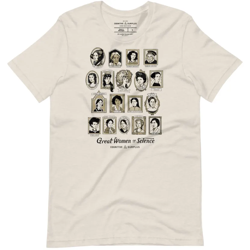 Cognitive Surplus Great Women of Science Graphic Tee* Unisex Graphic Tees