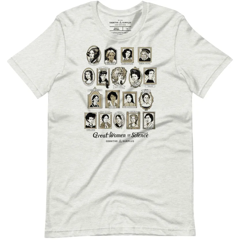 Cognitive Surplus Great Women of Science Graphic Tee* Unisex Graphic Tees
