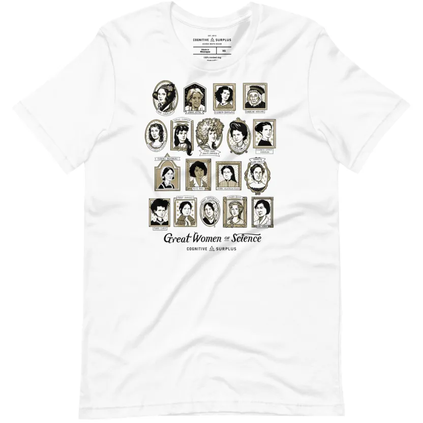 Cognitive Surplus Great Women of Science Graphic Tee* Unisex Graphic Tees