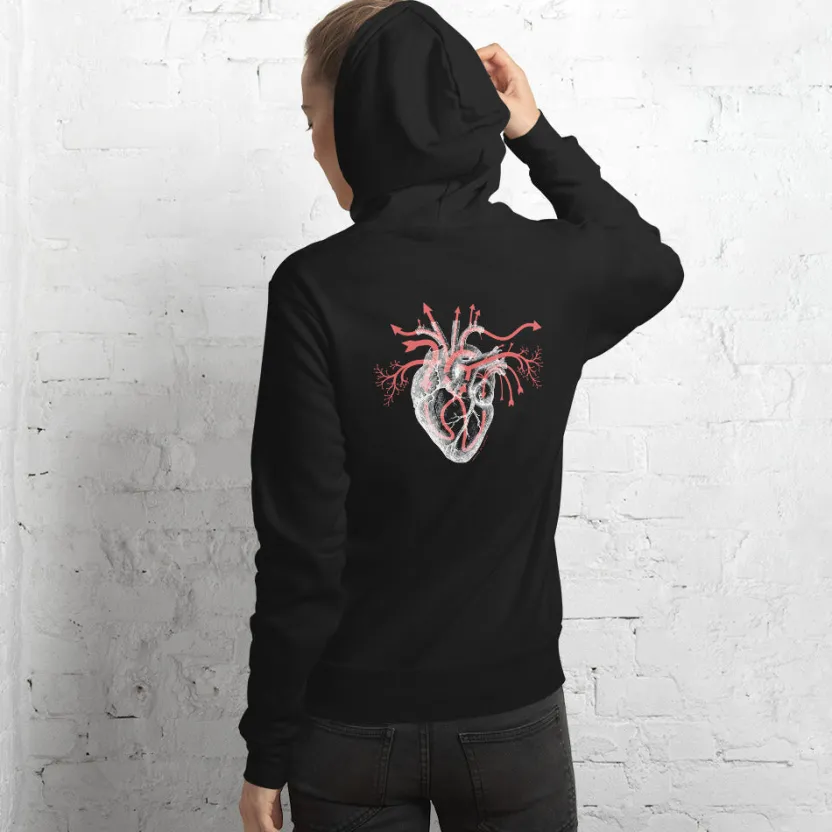 Cognitive Surplus Heart Blood Flow Hoodie* Hoodies | Medicine