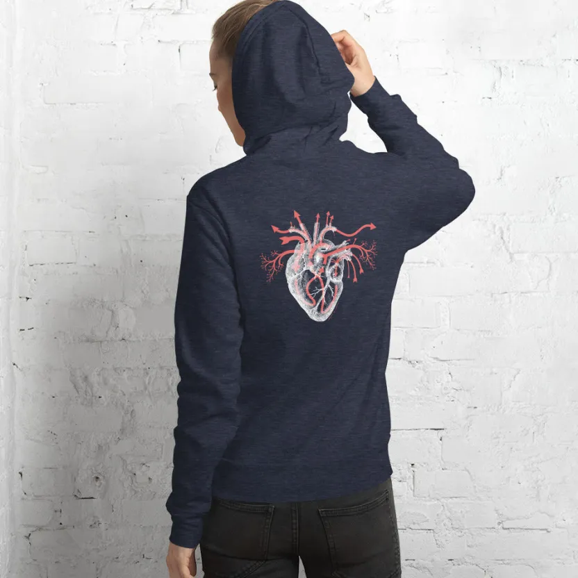 Cognitive Surplus Heart Blood Flow Hoodie* Hoodies | Medicine