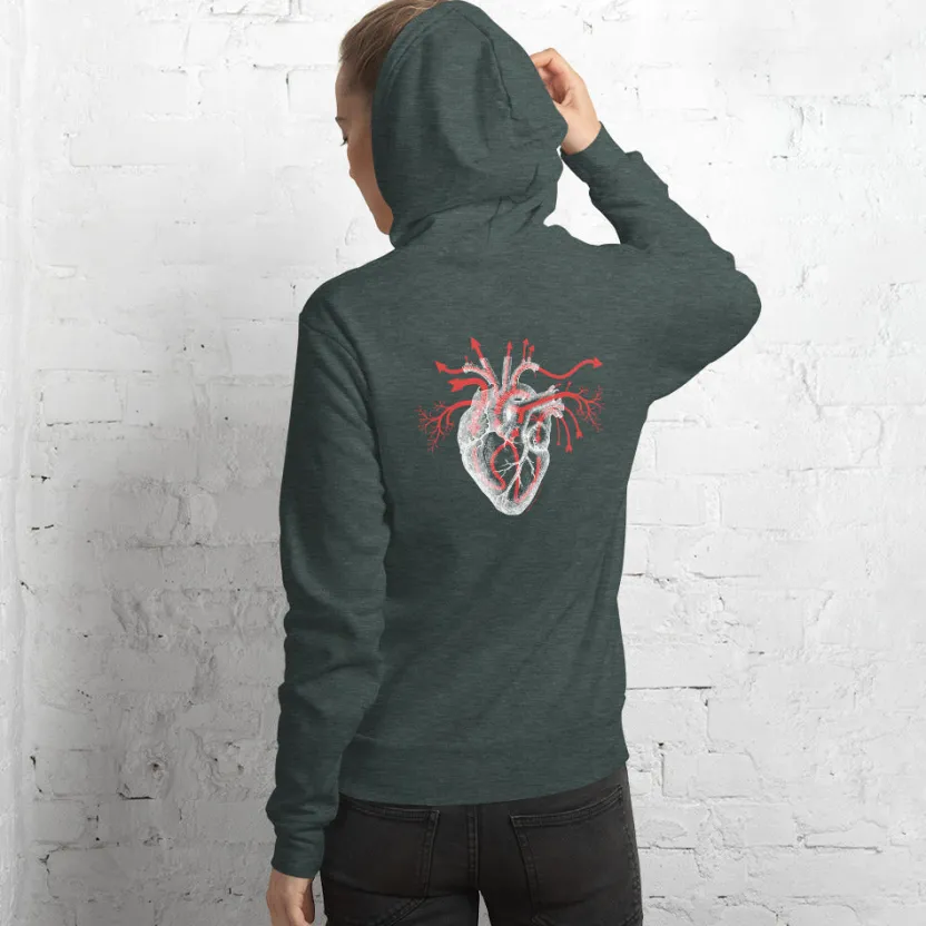 Cognitive Surplus Heart Blood Flow Hoodie* Hoodies | Medicine