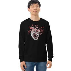 Cognitive Surplus Heart Blood Flow Sweatshirt - Organic* Sweatshirts | Medicine