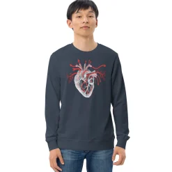 Cognitive Surplus Heart Blood Flow Sweatshirt - Organic* Sweatshirts | Medicine