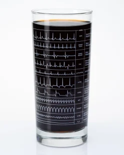 Cognitive Surplus Heartbeat Drinking Glass* Drinking Glasses | Medicine