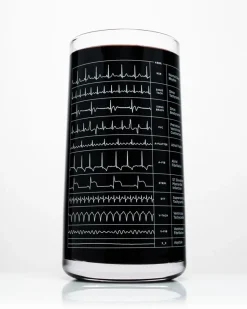 Cognitive Surplus Heartbeat Drinking Glass – EKG Tumbler | * Drinking Glasses | Medicine