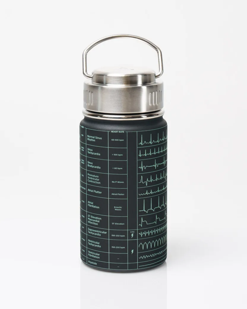 Cognitive Surplus Heartbeat Stainless Steel Vacuum Flask / Insulated Travel Thermos* Travel Mugs | Water Bottles