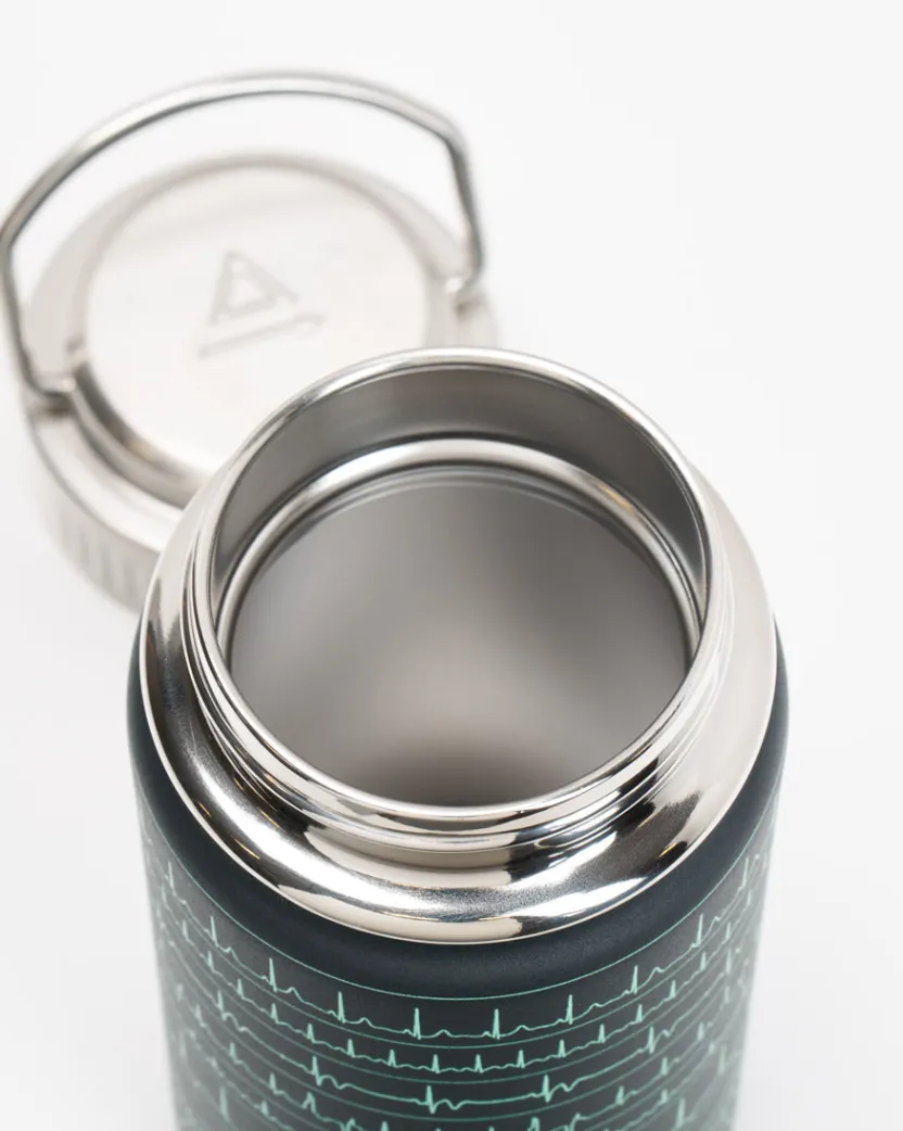 Cognitive Surplus Heartbeat Stainless Steel Vacuum Flask / Insulated Travel Thermos* Travel Mugs | Water Bottles