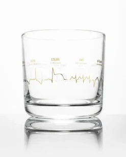 Cognitive Surplus Heartbeat Whiskey Glass - Scotch Glass | * Rocks Glasses | Medicine