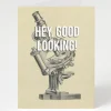 Cognitive Surplus Hey Good Looking Card - Microscope | * Greeting Cards | Microbiology