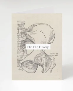 Cognitive Surplus Hip Hip Hooray - Medical Graduation Card - Hip Replacement | * Greeting Cards | Medicine