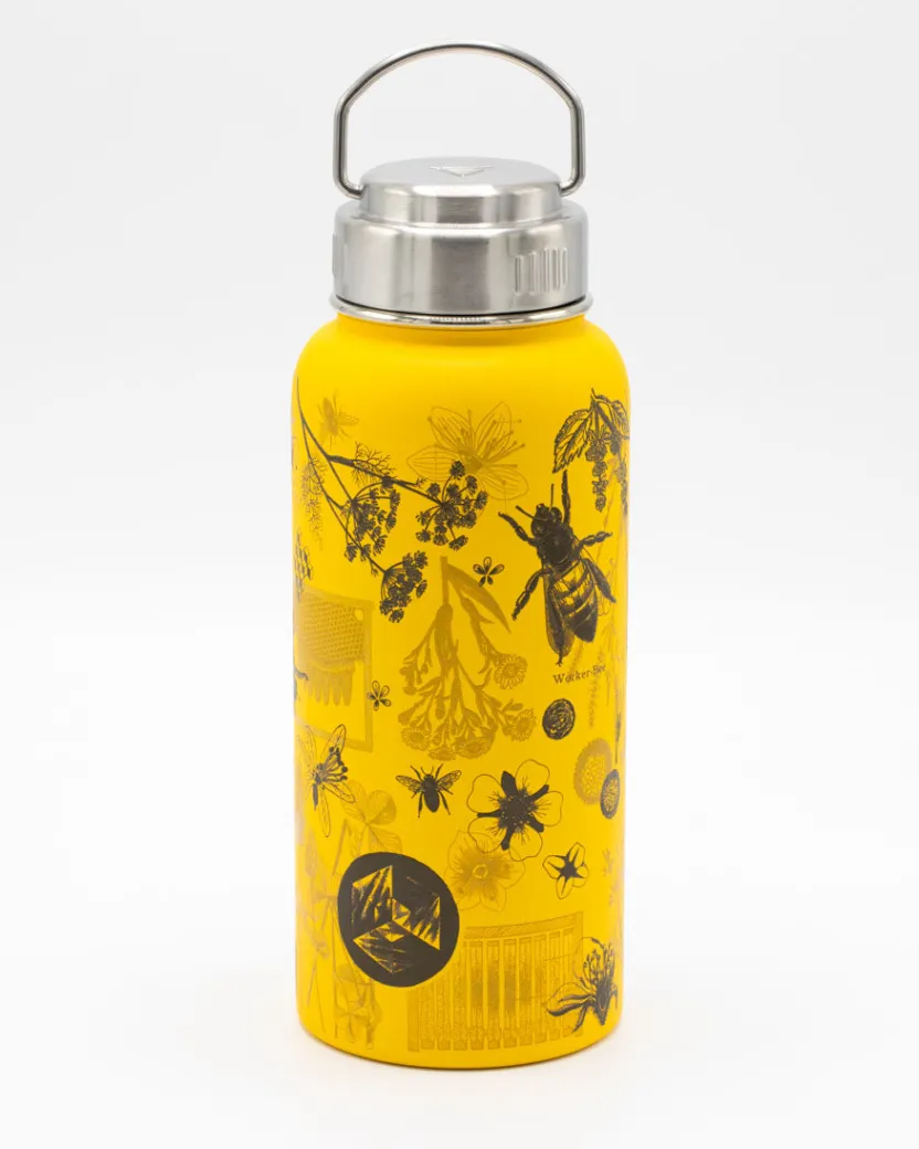 Cognitive Surplus Honey Bee 32 oz Stainless Steel Bottle by* Travel Mugs | Water Bottles